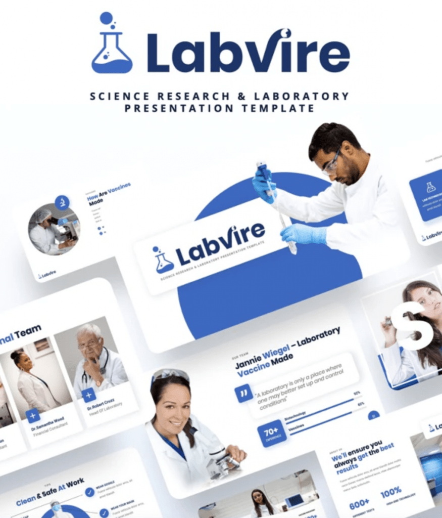 Labvire - Science Research & Laboratory Powerpoint Template