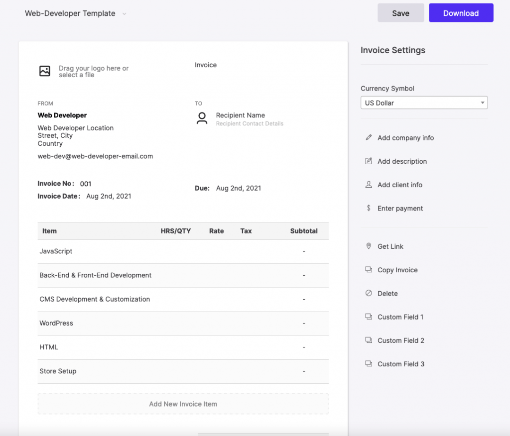 5 free online proforma invoice generator to create a printable invoice quickly pro template market