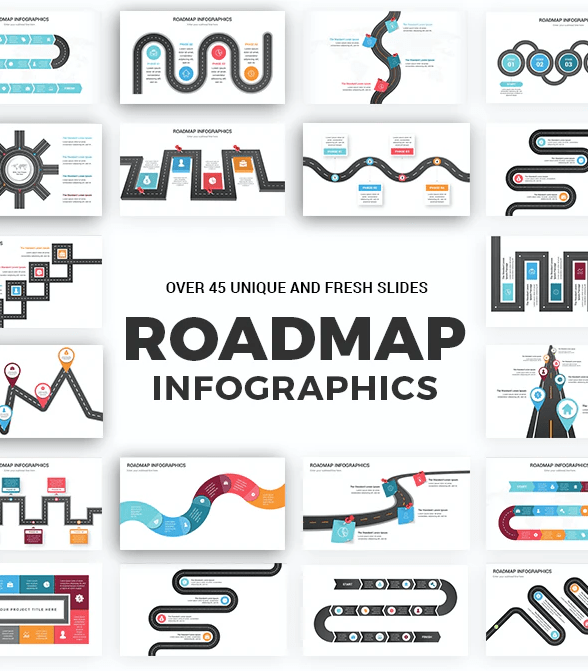 Roadmap Infographics PowerPoint Template diagrams preview