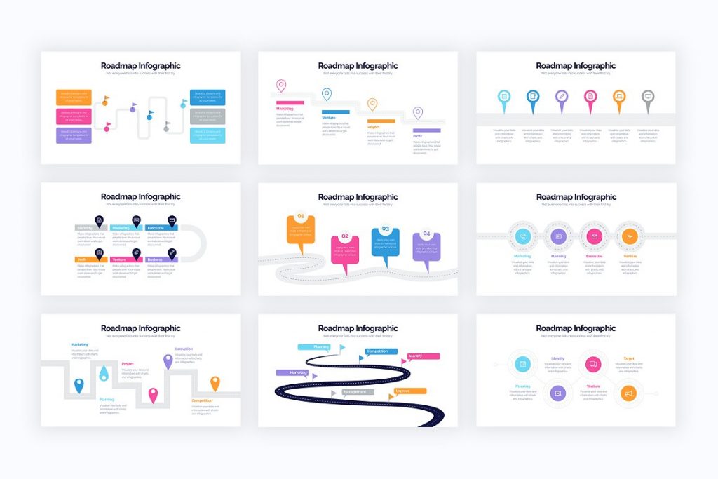 Roadmap Powerpoint Infographics 2