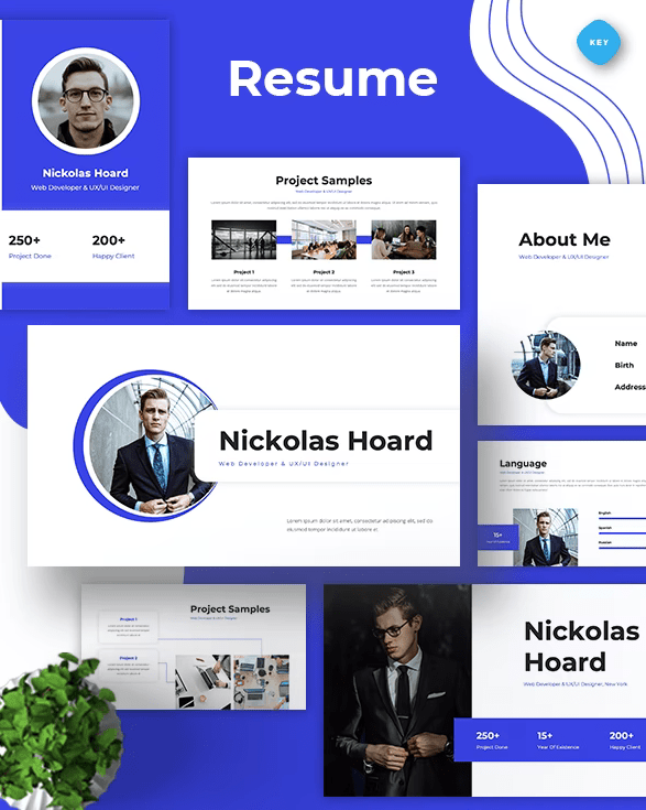This Keynote template has a modern design to make your presentation visually appealing. It is a perfect presentation for your business project, all elements can be edited easily and there are many unique slides you nee