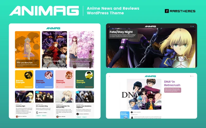 This is a preview of ANIMAG - Anime Magazine WordPress Theme